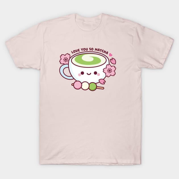 Matcha Tea Kawaii T-Shirt by kudasai